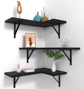 NATURE'S SOURCE Corner Floating Shelves, Corner Shelf Wall Mounted, Shelves by NATURESSOURCE