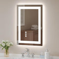 USHOWER LED Bathroom Mirror 20x28 Inch Tempered Glass by USHOWER