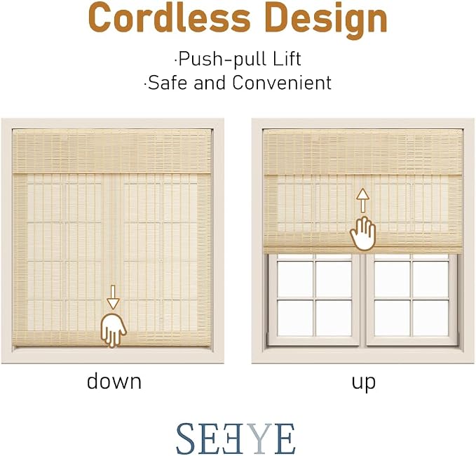 SEEYE Cordless Roman Shades - Image 6