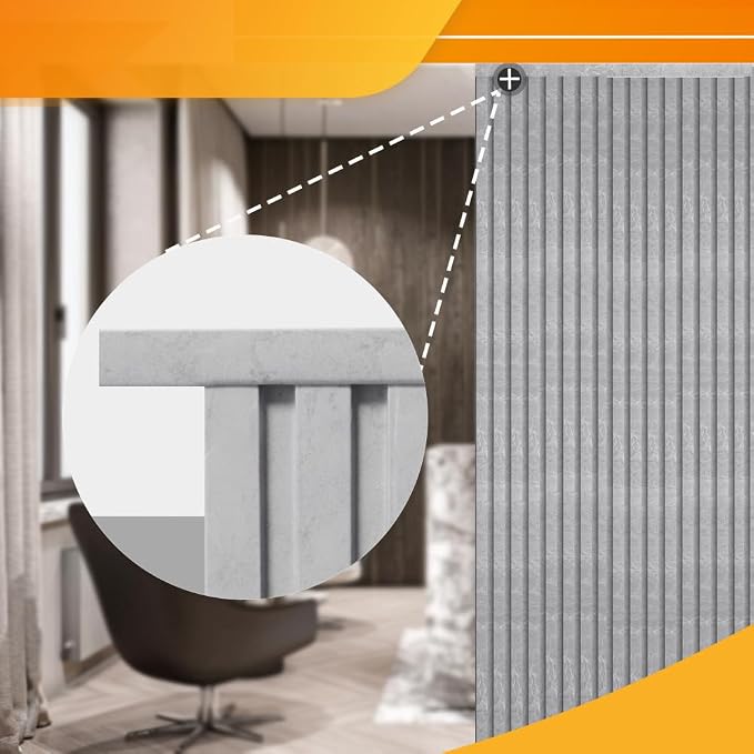 OUZUGIE 8-Pack 57 Inches, WPC Slat Wall Panel Trim, Corner Guard - Image 4