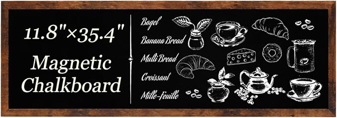 Magnetic Chalkboard for Wall, Long Chalk Board, Wall Hanging Menu for Restaurant - Image 2