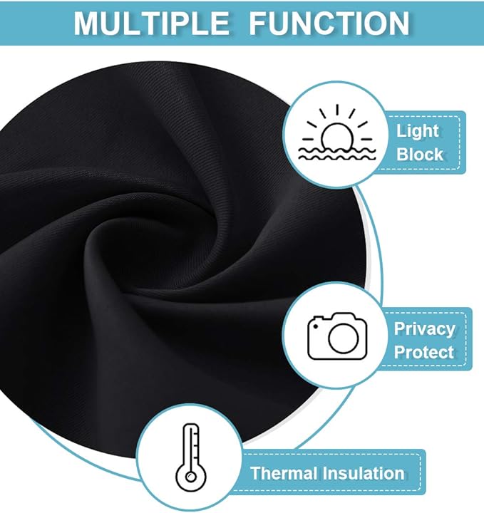 RYB HOME Room Divider Blackout Curtains, Portable Wind Proof Noise Reducing - Image 7