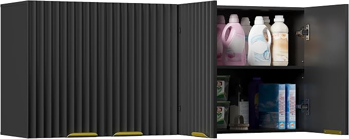 ChooChoo 4 Doors Wall Cabinet Laundry Room, Bathroom Wall Cabinet - Image 9