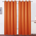 LEMOMO Blackout Curtains 52 x 120 Inch Long Orange Curtains Set of 2 Panels by Lemomo
