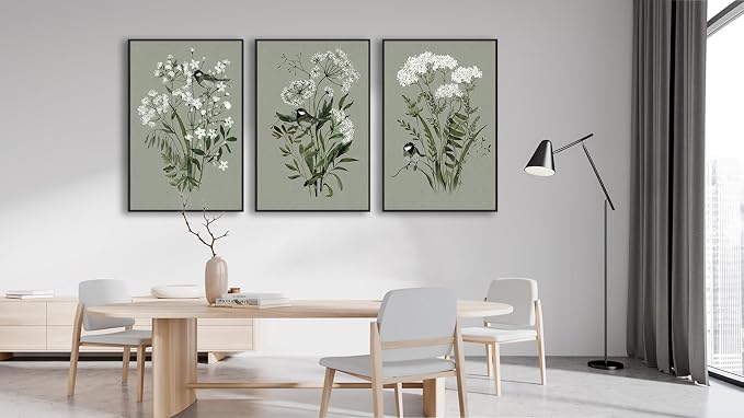 Large Flowers Canvas Wall Art - Image 9