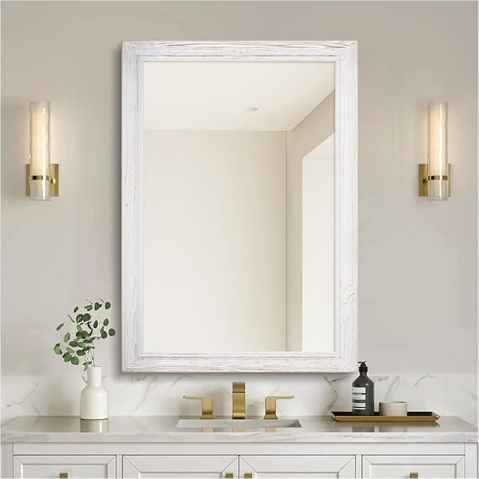 32 x 40 Rustic Wooden Framed Wall Mirror by nolsia