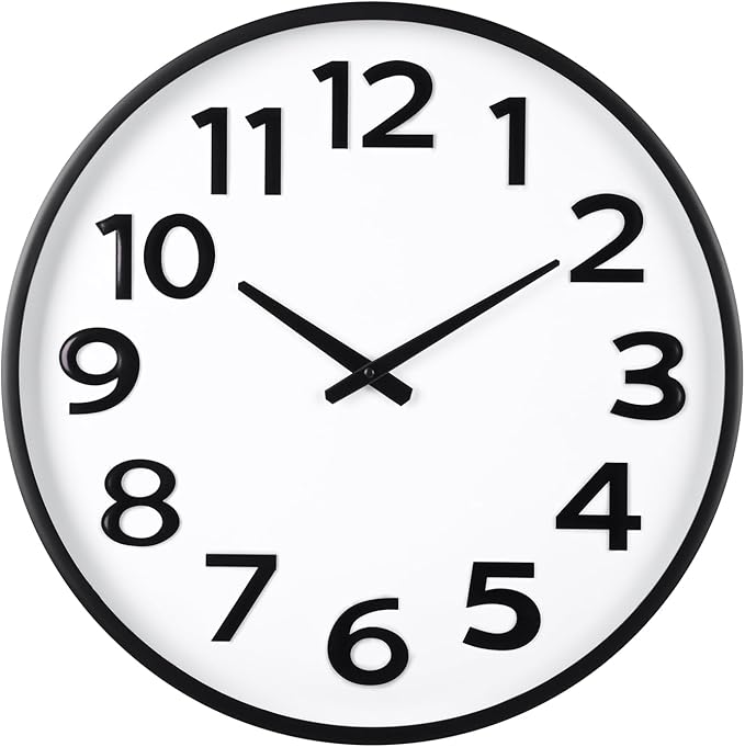 Crosstime 20 Inch Large Wall Clock by CrosstimeWallClockPracticalElegant