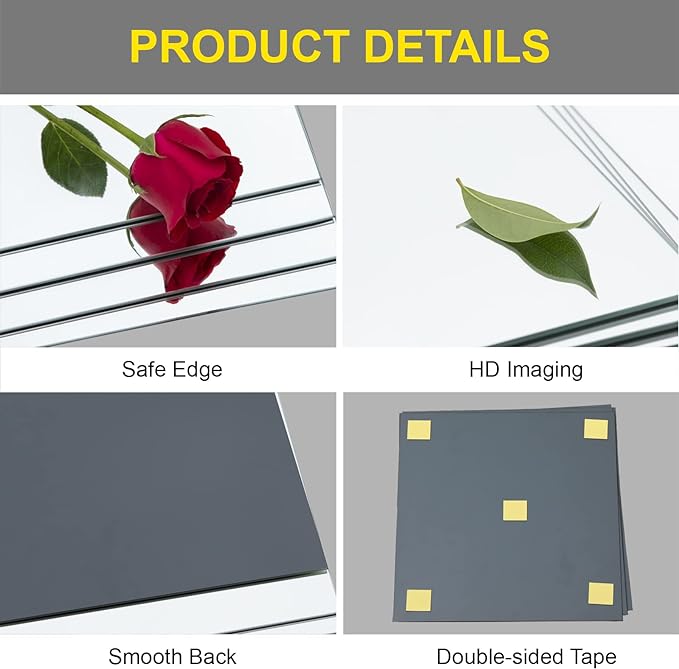 Ruomeng Full Length Wall Mirror Tiles - Image 6