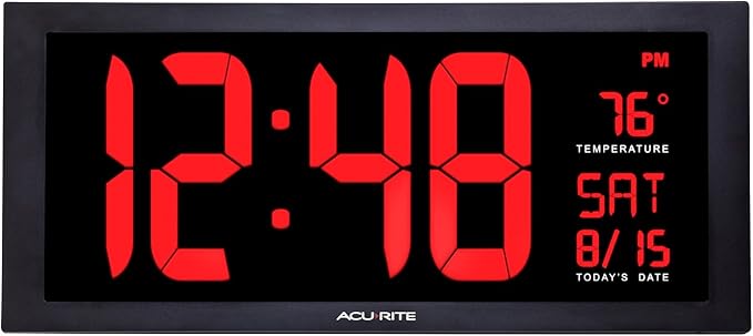 AcuRite 75100C 18-Inch Large Led Clock by AcuRite