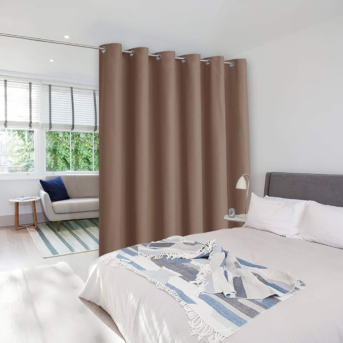 NICETOWN Room Divider Curtain Screen Partitions, Hide Clutter Separate by NICETOWN