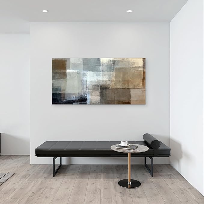 Baisuart A61298 Canvas Prints Abstract Wall Art Print Paintings Grey and Brown - Image 8