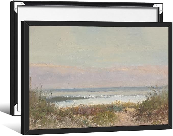 Nature Ocean Scenery Wall Art Beach Landscape Posters Vintage Coastal Aesthetic by rumlud
