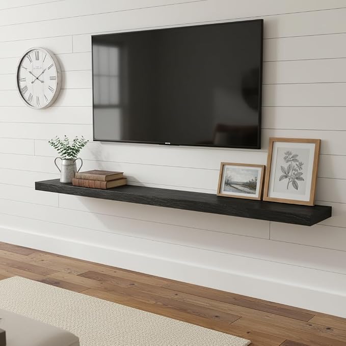 Vivelove 72 Inches Floating Shelves Wall Mounted, Living Room, Home Decor - Image 4