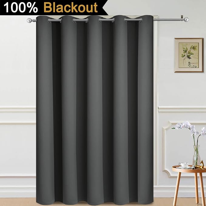 Yakamok 100% Blackout Lined Panels, Thermal Insulated Blackout Curtains - Image 2