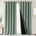 NICETOWN Greyish Green 100% Blackout Curtains by NICETOWN
