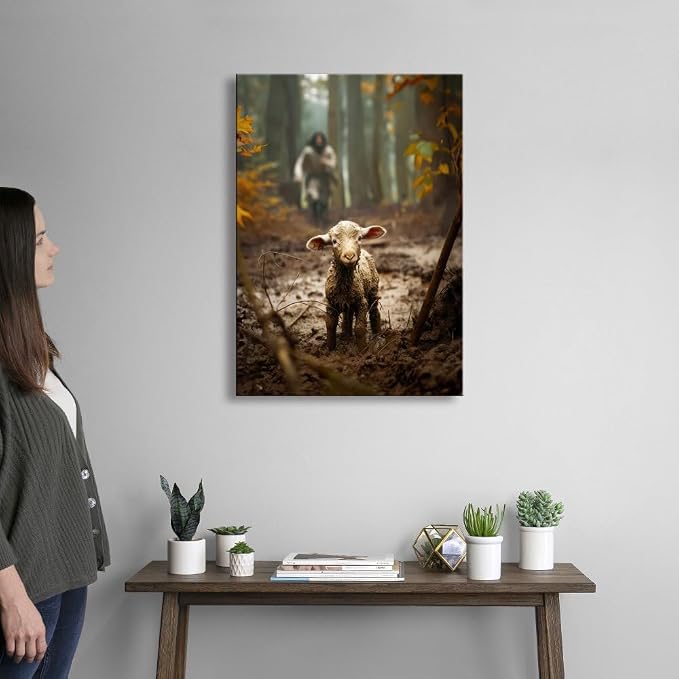 Ploceiny christian gifts for women-men, Religious canvas home decor for prayer - Image 3