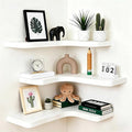 Floating Corner Shelves, Wall Shelf Set of 3, Shelves by Unknown