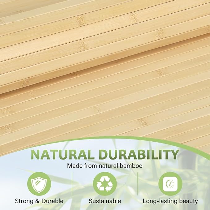 LUCKUP Bamboo Wall Panel for Interior Wall Decor, Kitchen & Office - Image 3