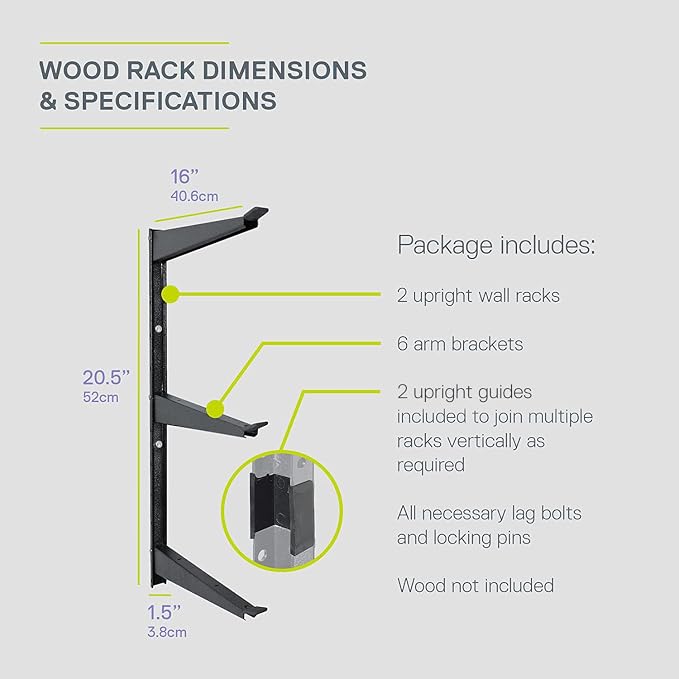 Delta Heavy Duty Wood and Lumber Storage Rack, Holds Up To 480 lbs - Image 4