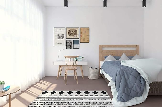 Safiyya 393" x17.7" Peel and Stick Wallpaper White Contact Paper Waterpoof - Image 4