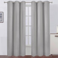 LEMOMO Blackout Curtains 38 x 84 inch/Light Grey Curtains Set of 2 by Lemomo