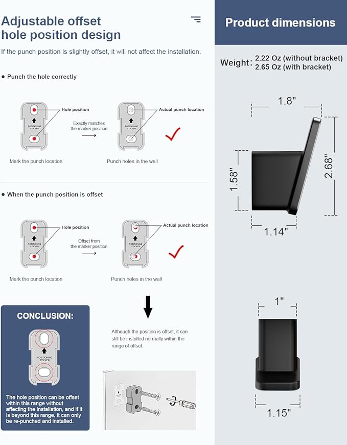 4-Pack Matte Black Towel Hook for Bathroom, Robe Coat Hook, Heavy Duty Wall - Image 6