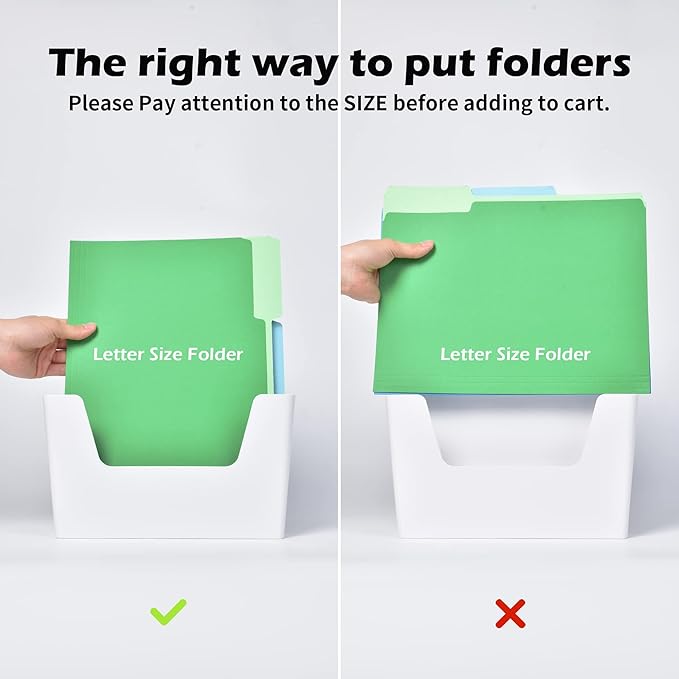 YOHOM Adhesive File Holder Plastic Document Folder Door No Drilling Mount Mail - Image 3