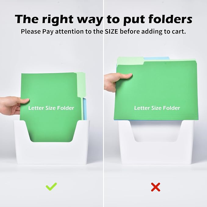 YOHOM Adhesive File Holder Plastic Document Folder Door No Drilling Mount Mail - Image 6
