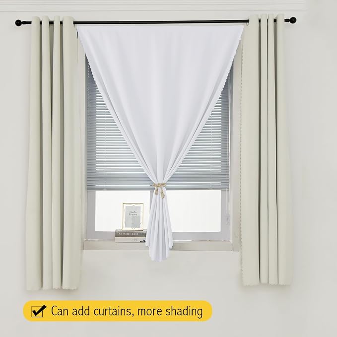 Portable Light Blocking Curtains Self-Stick Design, Removable Adhesive Window - Image 8