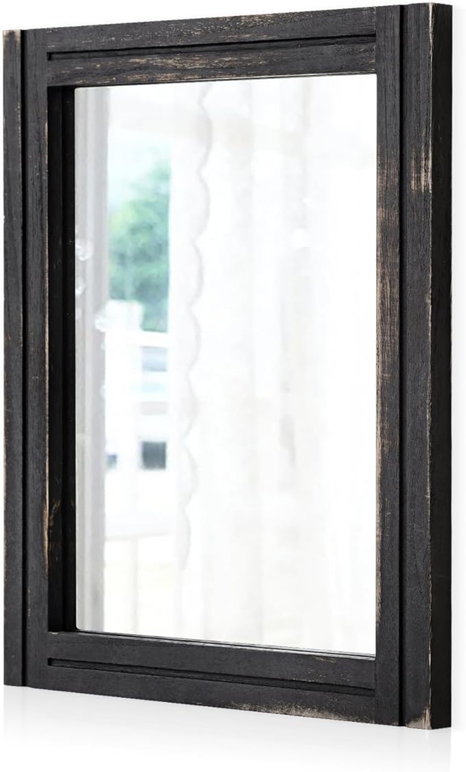 AAZZKANG Wall Mounted Mirror Small Rectangular Retro Mirrors by AAZZKANG