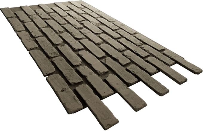 EverStone Aged Brick Faux Brick Panel, 46 7/8"W x 27"H x 1 1/4"D, Vintage White - Image 6
