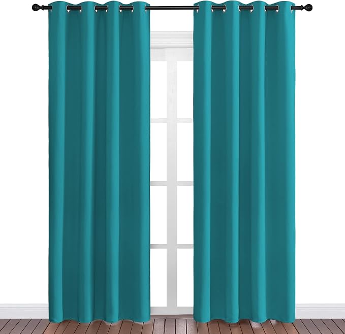 NICETOWN Room Darkening Curtains 86 inch Length 2 Panels, Thermal Insulated - Image 2