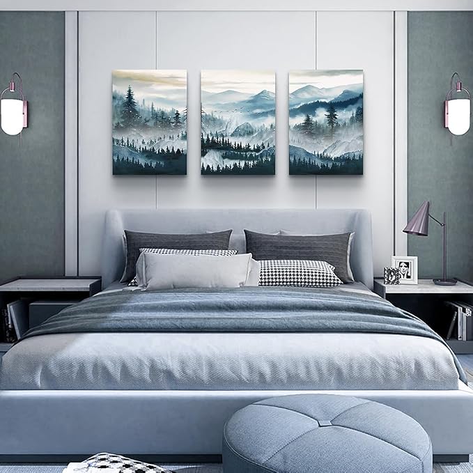 MHARTK66 Mountain Landscape Wall Art - Image 4