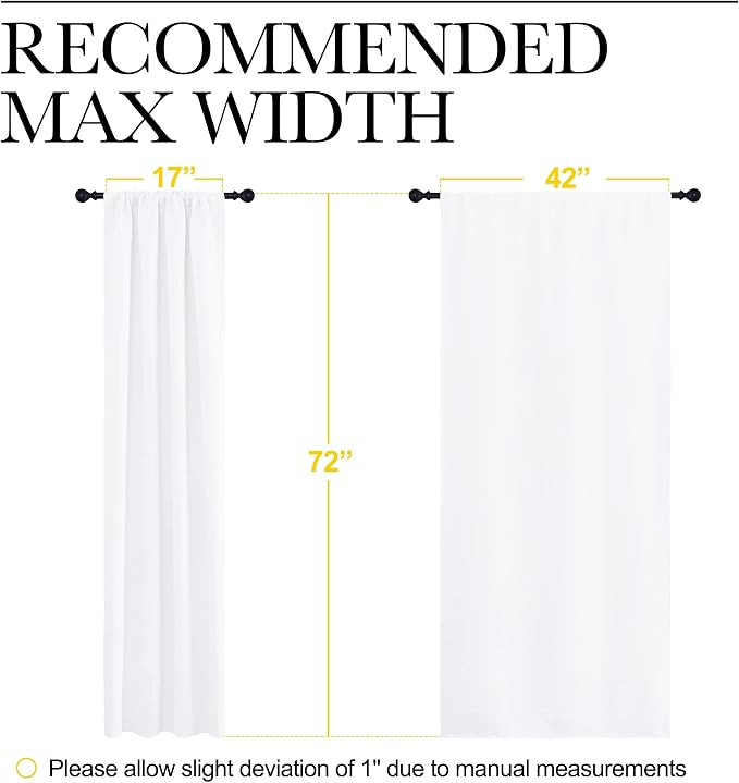 NICETOWN 50% Light Blocking Kitchen Curtains - Image 7
