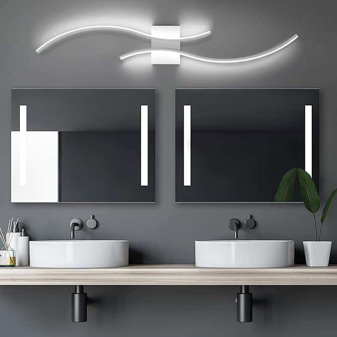 CANEOE Modern Wall Sconce, 39inch Wave Design Indoor Wall Lamp - Image 6