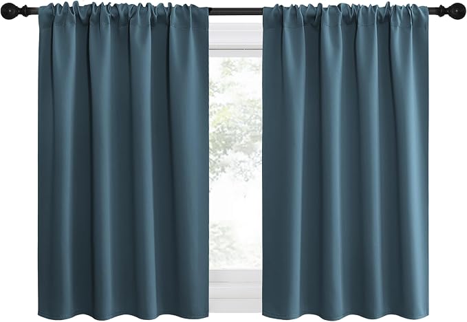 NICETOWN 2 Panels Blackout Curtains, Rod Pocket Thermal Insulated Drapes by NICETOWN