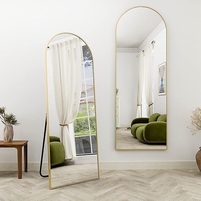 Arched Full Length Mirror, Full Length Wall Mirror Hanging or Leaning - Image 8