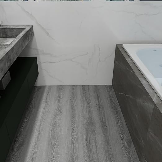 Wood Grain Peel and Stick Floor Tiles – 11.8” Width, Full Roll Length of 394" – - Image 5