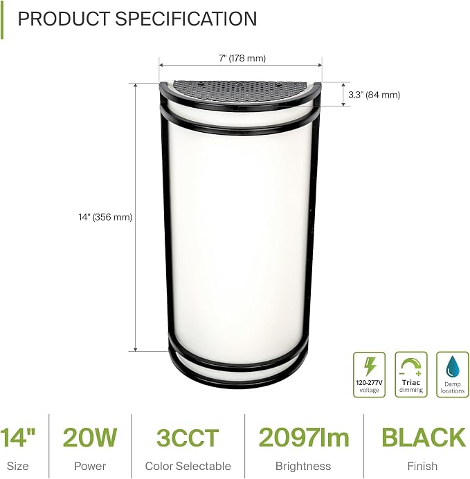 ASD LED Indoor Wall Mount Light Fixture - Image 2
