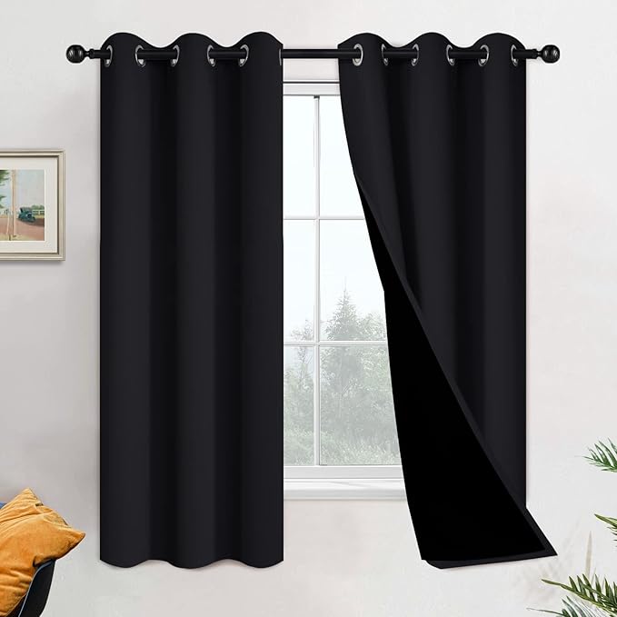 Yakamok 100% Blackout Lined Pair Curtains by Yakamok