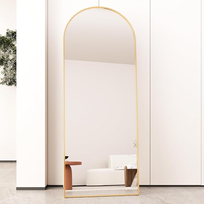 Beauty4U Arched Full Length Mirror, Standing or Leaning, Bedroom Dressing Mirror - Image 7
