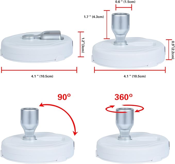HAMVIDNE LED Spotlight, Battery Operated Picture Lights, Uplighting Indoor - Image 7