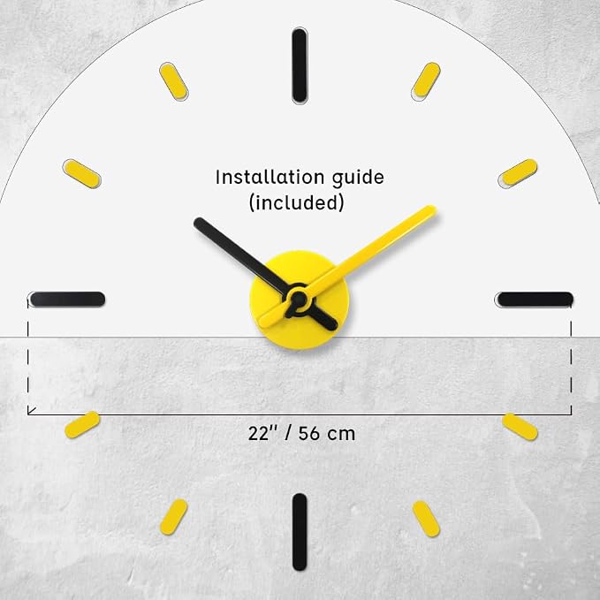 Presentime & Co Large Frameless DIY Wall Clock - Image 7