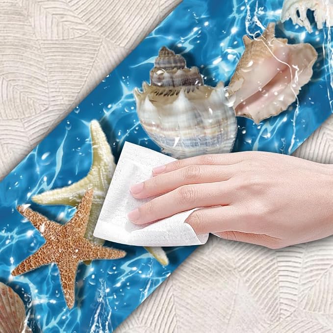 Beach Wallpaper Border Wall Border Trim Peel and Stick 19.7 x 4 Inch Ocean - Image 3