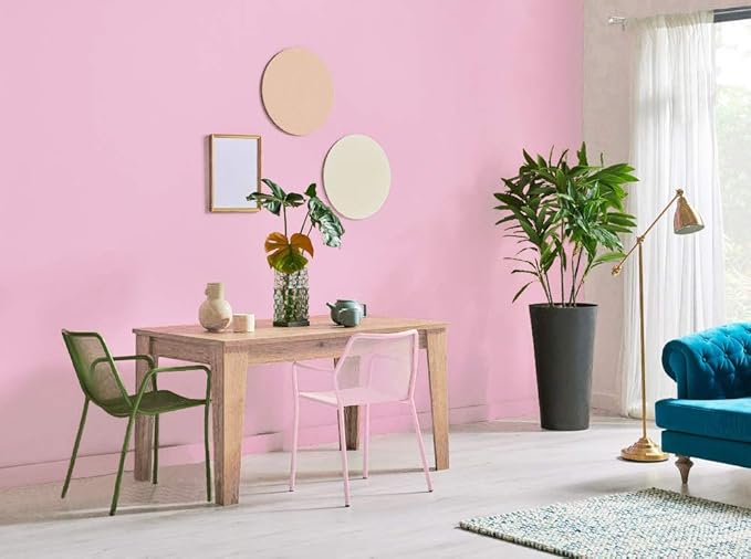 197"x17.7" Pink Wallpaper Solid Color Peel and Stick Wallpaper Pink Contact - Image 7