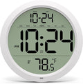Digital Wall Clock with Date, Indoor Temperature, Battery-Operated Digital Clock by DigitalClocks