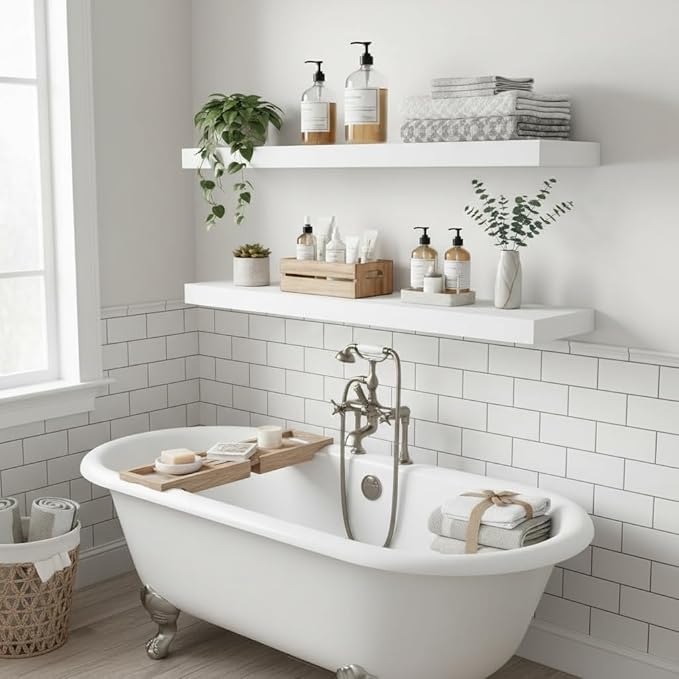 Vivelove 24/36/48/55 Inch Floating Shelves - Image 6