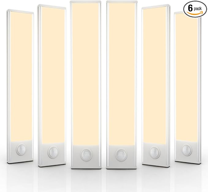 6 Pack Under Cabinet Lights Wireless, 40 LED Motion Sensor Light Indoor by AVEVA