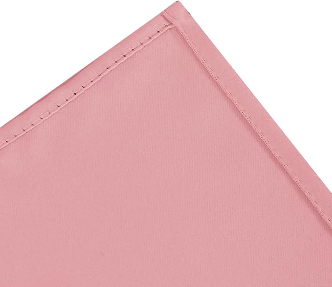 LEMOMO Blackout Curtains 52 x 120 Inch Long Pink Curtains Set of 2 Panels Room - Image 7