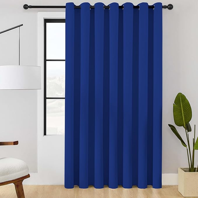 ChrisDowa Room Divider Curtain 108 Inches Long, Wide Blackout Sliding Door by ChrisDowa